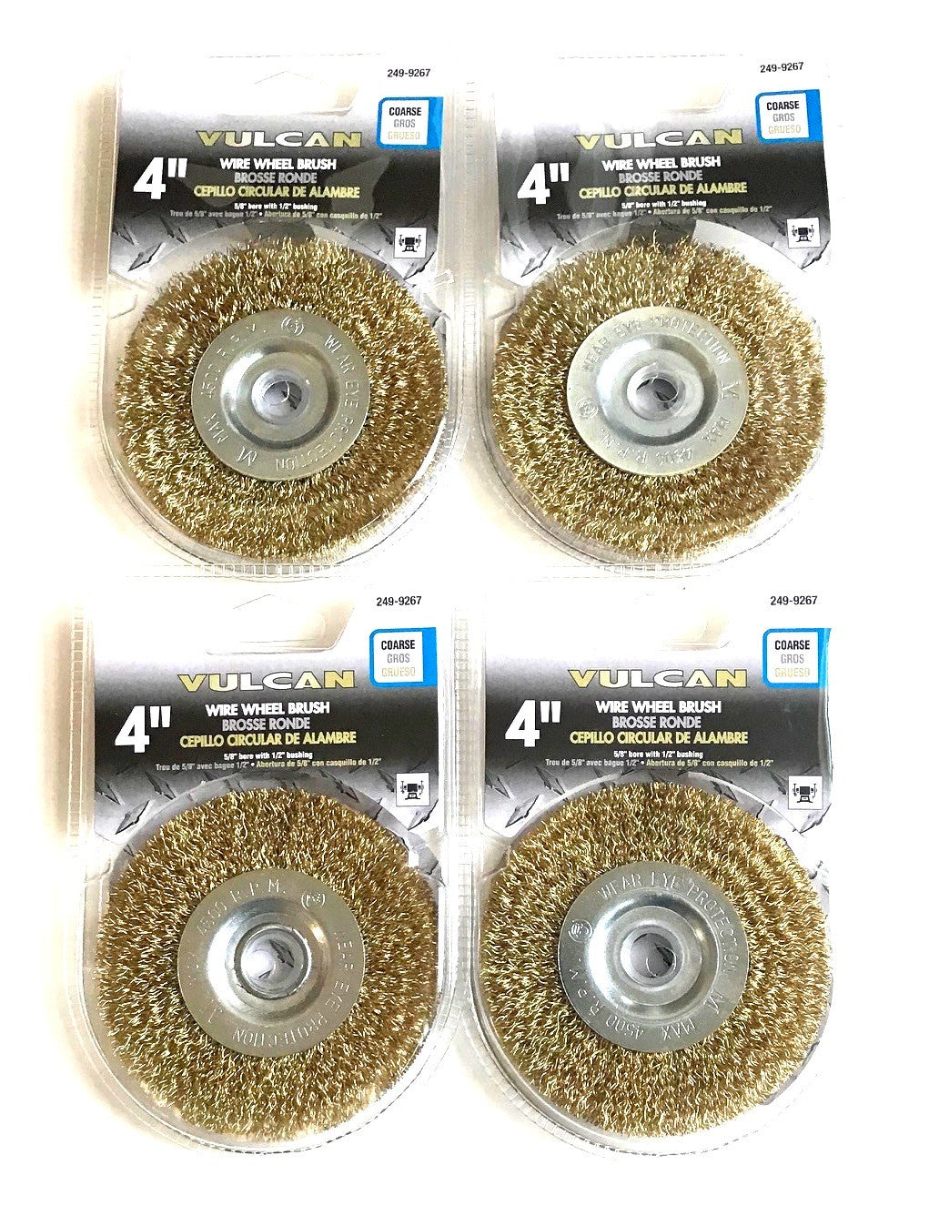 Vulcan 4" Wire Wheel Brush - Coarse by Vulcan
