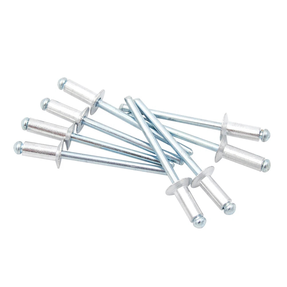 Aluminum Countersunk Open End Pop Blind Rivets 1/4" M6.4 Diameter