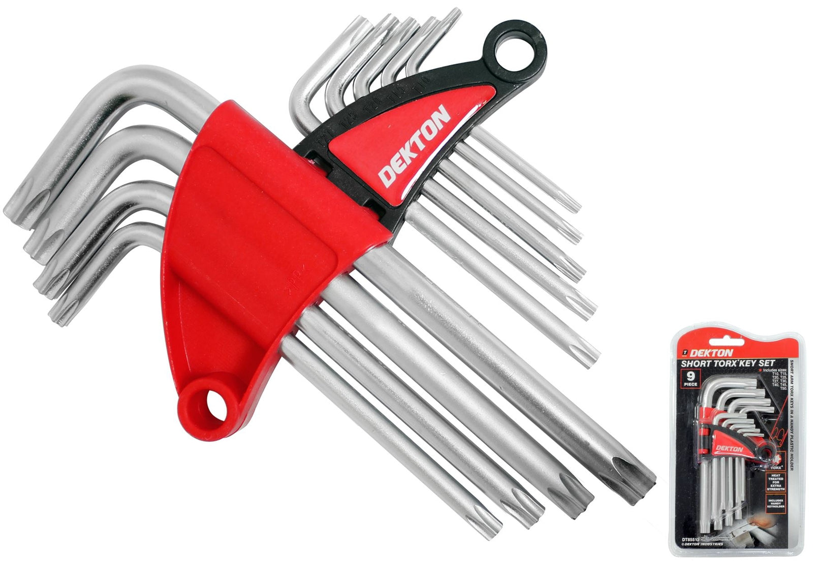 Dekton Short Long Star Torx Allen Key Set - T10 to T50 by Dekton