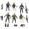 6pack 1/18 Plastic Special Force Action Figures 10cm Army Men Soldier