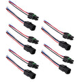 5pair Assembled Weather Pack 4 Pin Sealed Connector Kit 6" Wire For