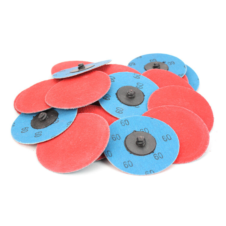25 Pack - 3" Inch 60 Grit Ceramic Quick Change Sanding Discs Type R
