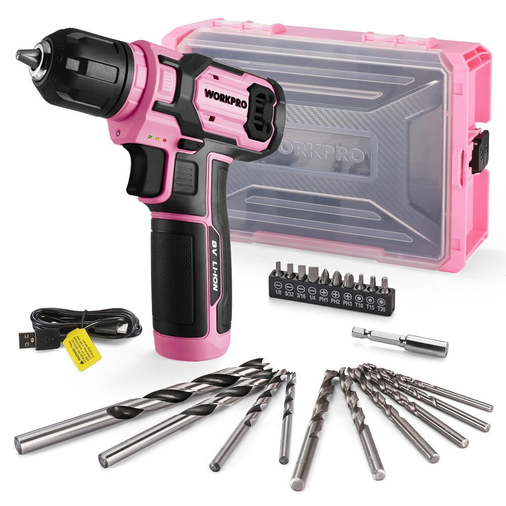 WORKPRO 1/4 Drive Ratchet Wrench 72-Tooth Quick-Release Handle