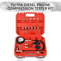 Red 1000PSI Tu-15a Steel Cylinder Diesel Engine Compression Tester