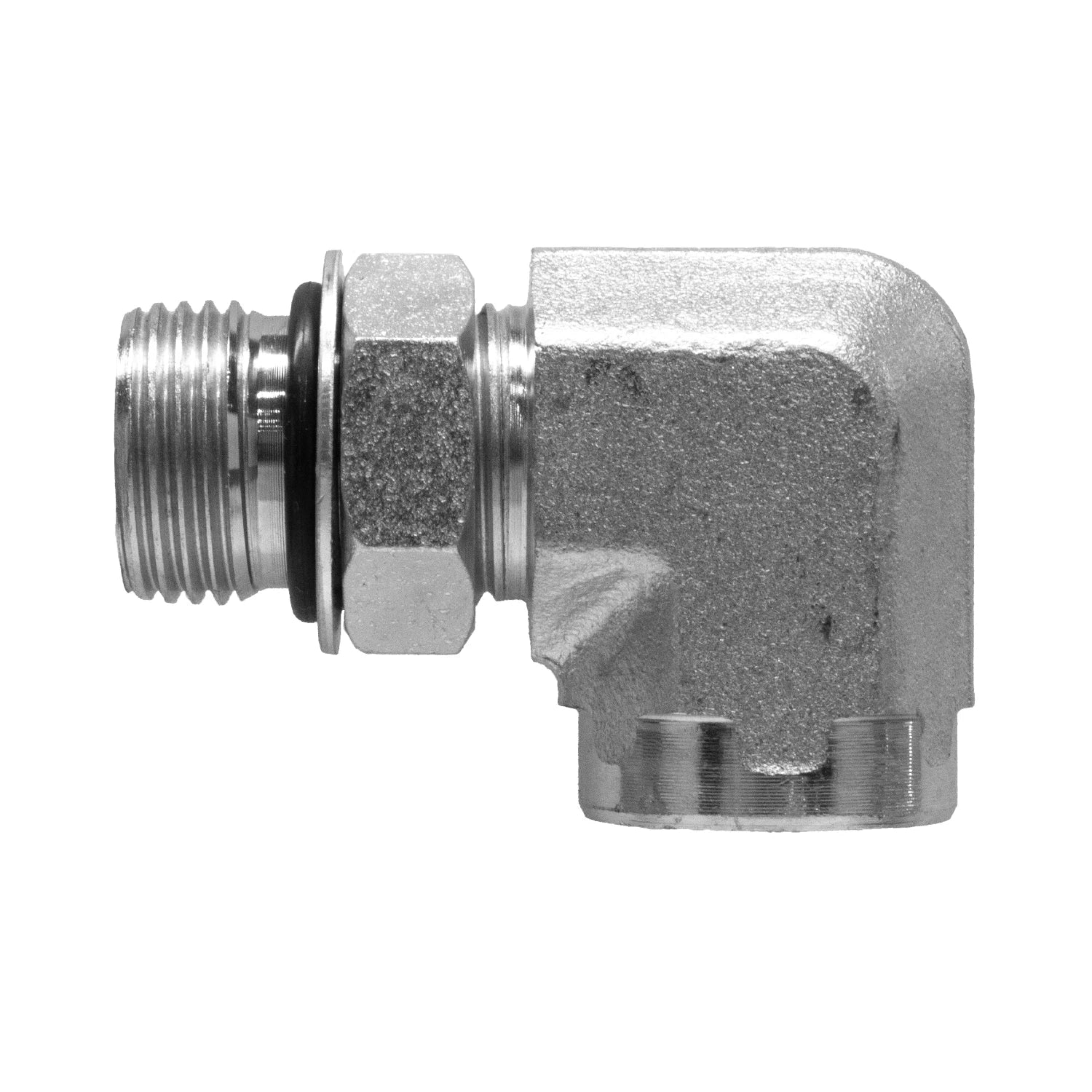 Hydraulic Fitting 3/8" Male O-ring X 3/8" Female O-ring Port 90