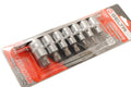 Selta Taiwan 7pc 1/2" Dr. S2 Steel Spline Socket Bit Set