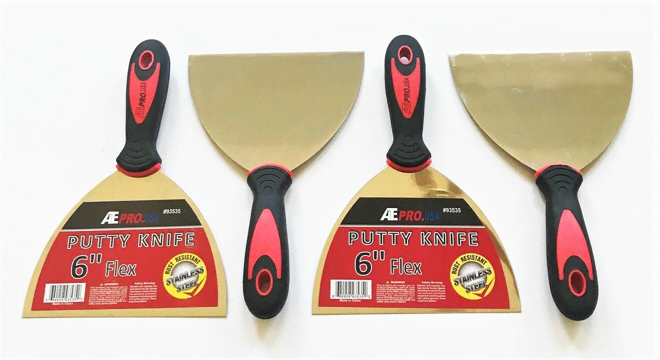 4 ATE Pro 6" Flexible Putty Knives