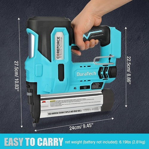 DURATECH 2-in-1 Nail/Staple Gun - 20V Cordless by DURATECH