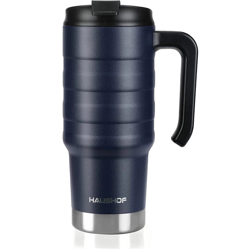 Haushof 24 Oz Travel Mug Steel Double Wall Vacuum Insulated Spill