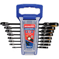 WORKPRO 8PC Flex Head Ratcheting Wrench Set Metric 8-17mm