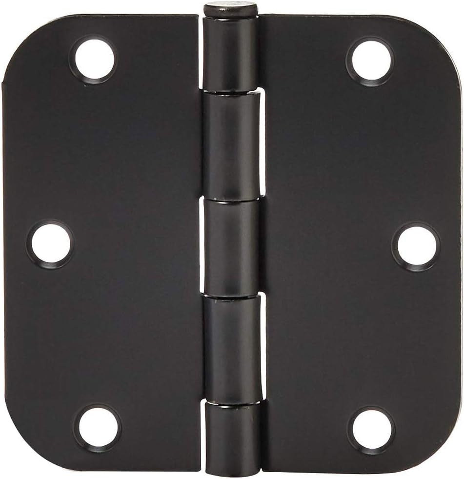 Sturdy Rounded 5/8 Radius Interior Door Hinges with Included Screws
