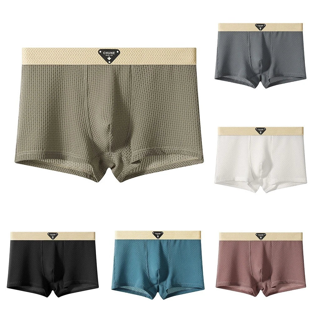 Unique Design Boxer Briefs For Men Ice Silk Large Size Breathable