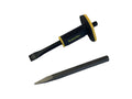 Cr-V 22x16x250mm Masonry Cold Flat Chisel + 10"/250mm Point Chisel 2pc Set