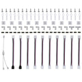 Set 4pin Rgb 5050 Led Connectors Led Strip Light Connector Accessories