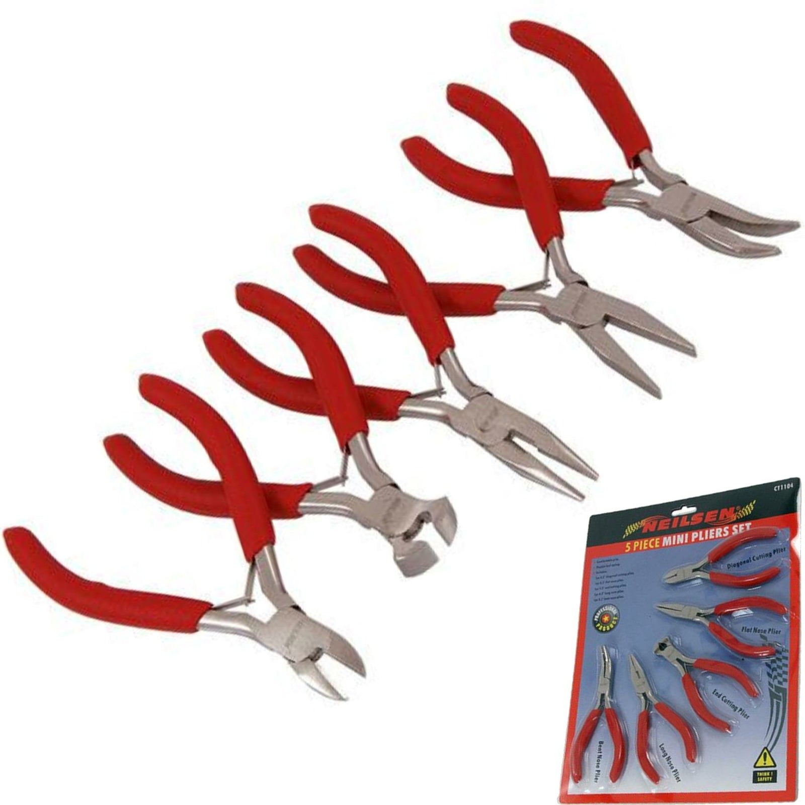 Neilsen 5pc Mini Pliers Set