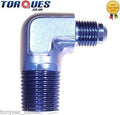 AN -4 (AN4 AN 04 4AN) to 3/8" NPT 90 Degree Adapter