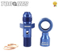 AN -6 (AN6) Male to M12x1.5 Banjo Bolt With M10x1.0 Banjo Sensor Adapter