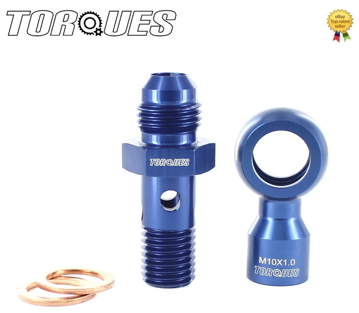 AN -6 (AN6) Male to M12x1.5 Banjo Bolt With M10x1.0 Banjo Sensor Adapter