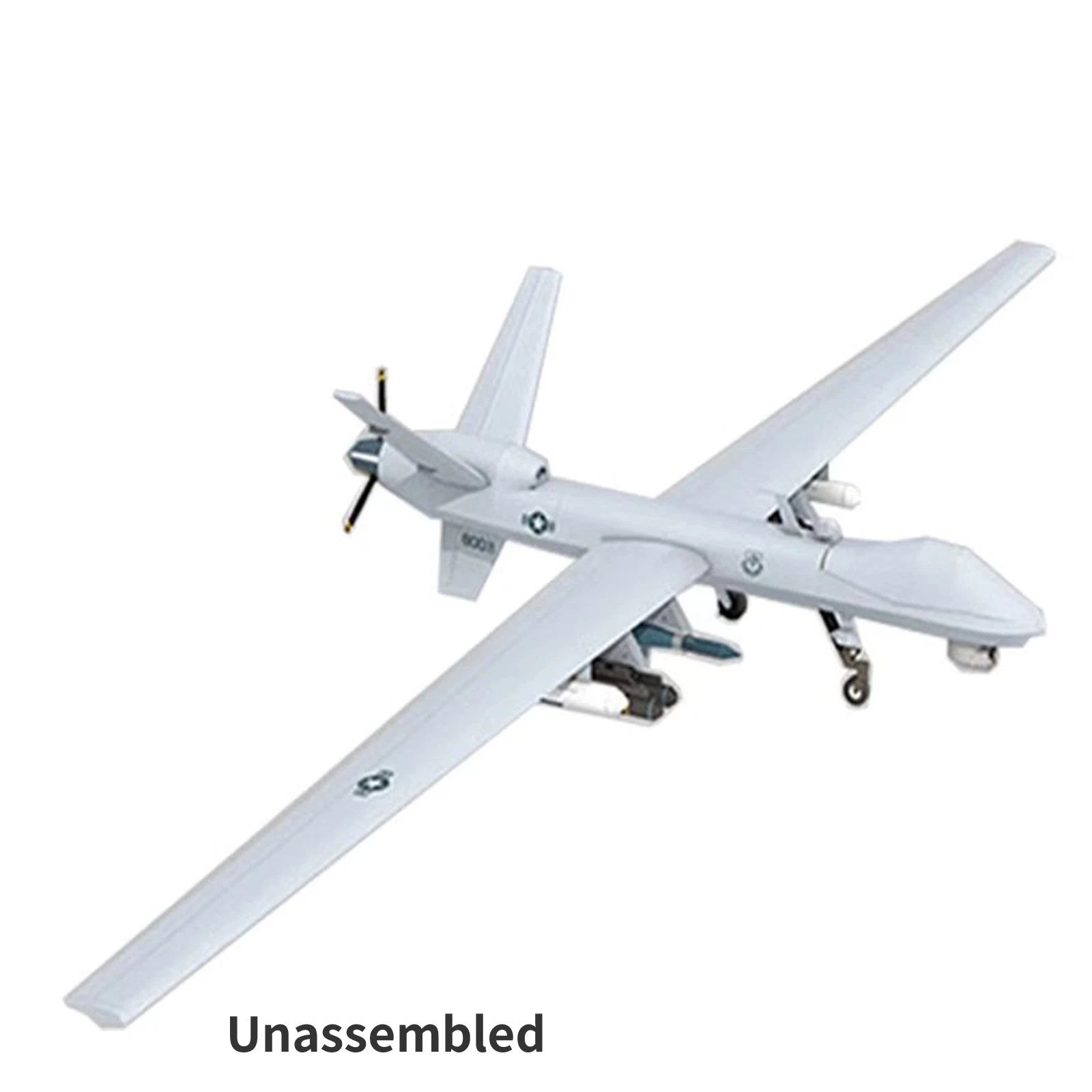 1:32 Scale Us Mq-9 Reaper Uav Model 3d Paper Unassembled Kit Souvenir