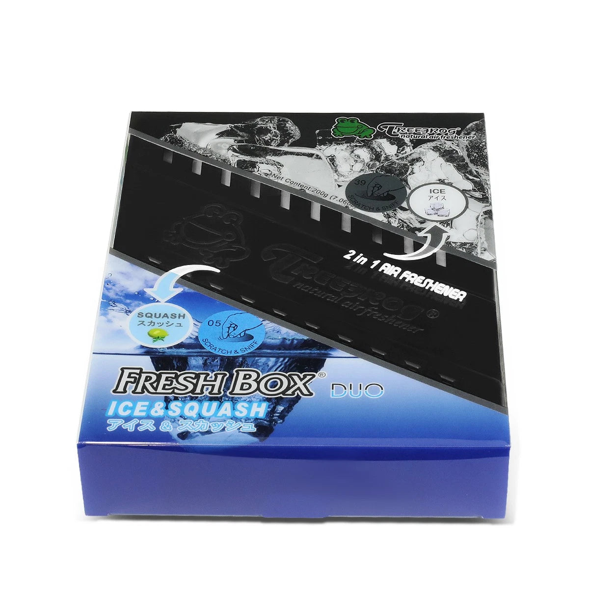 Tree Frog 2 In 1 Ice Squash Scent Xtreme Fresh Box Car/home Duo Air