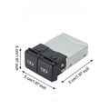 Car Quick Charger Blue Led Backlight Plastic And Metal Simultaneous