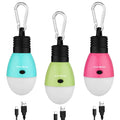 Rechargeable Camping Light Bulb Tent Lantern 3 Lighting Modes Hanging