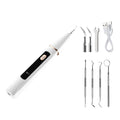 Ultrasonic Dental Scaler Kit Tooth Tartar Remover 450mah Battery