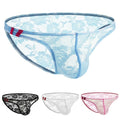Mens Flower Lace Transparent Low Rise Briefs With | Built Supply Co