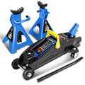 Blue 2 Ton Low Profile Hydraulic Floor Jack+ratchet | Built Supply Co
