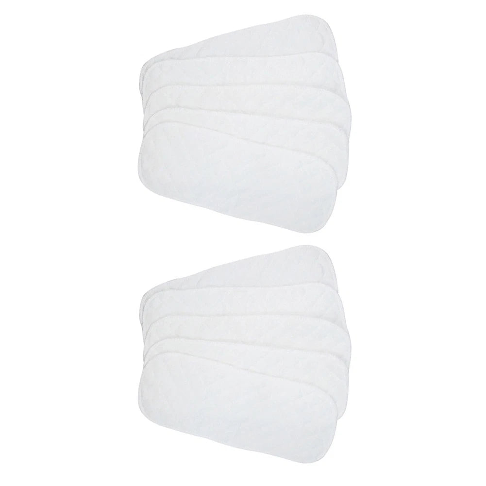 Cotton Cloth Baby Diapers Inserts Liners 3 Layers Reusable Newborn