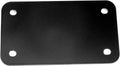 Motorcycle Stainless Steel License Plate Frame Plate, Black (Pack of