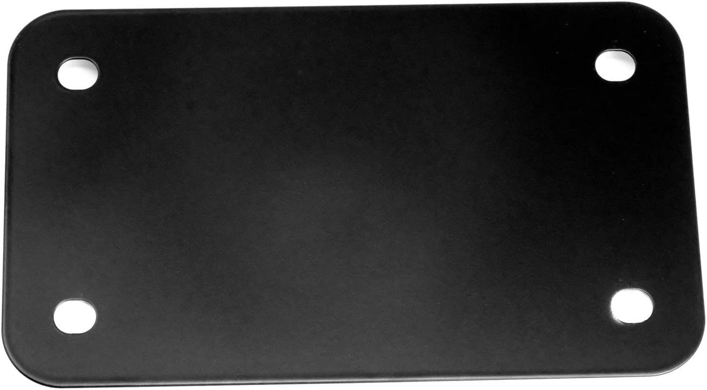 Motorcycle Stainless Steel License Plate Frame Plate, Black (Pack of