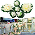 Floating Plants Water Lily Artificial-lot<wbr/>us Flower Leaf Pond
