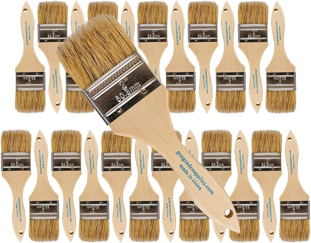 24-Pack 2-Inch Chip Paint Brushes for Paints and Stains by Unbranded
