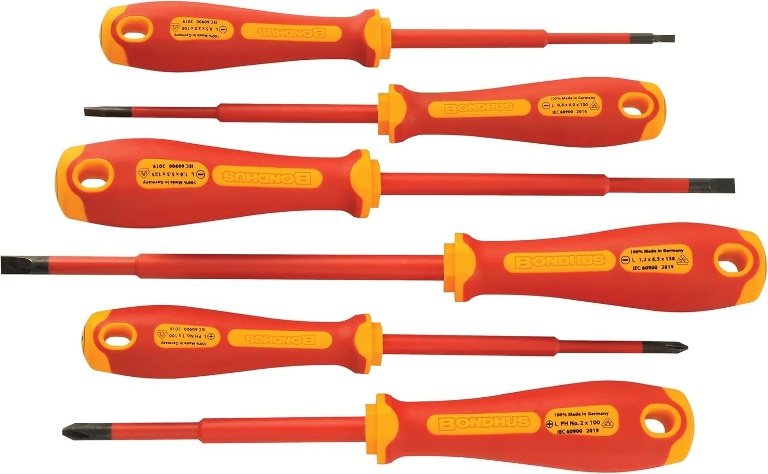 Bondhus 6pc VDE Screwdriver Set