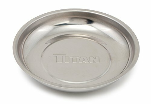 Titan 5-7/8 Inch Round Magnetic Parts Tray by Titan