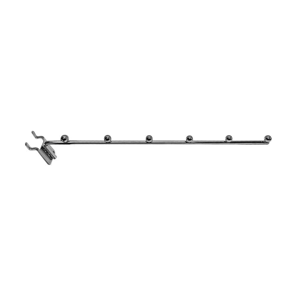 Chrome Pegboard 6 Ball Waterfall Hanging Fixture Display 14 Inch Long