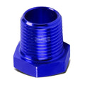 Blue Aluminum Oil/Fuel 1/4"Female To 3/8"Male NPT Pipe Bushing Reducer