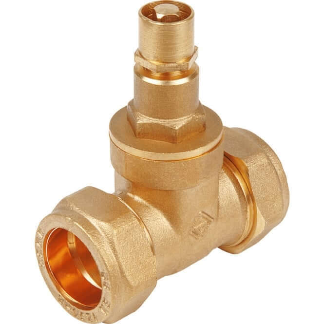 22mm Compression Lockshield Gate Valve