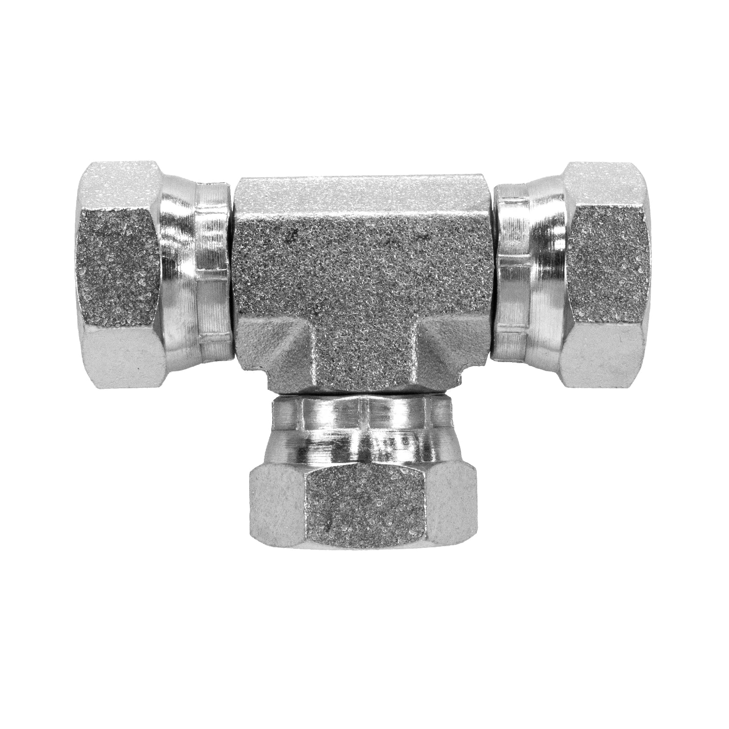 1603-04-04-04 Hydraulic Fitting 1/4" Female Pipe Swivel Tee
