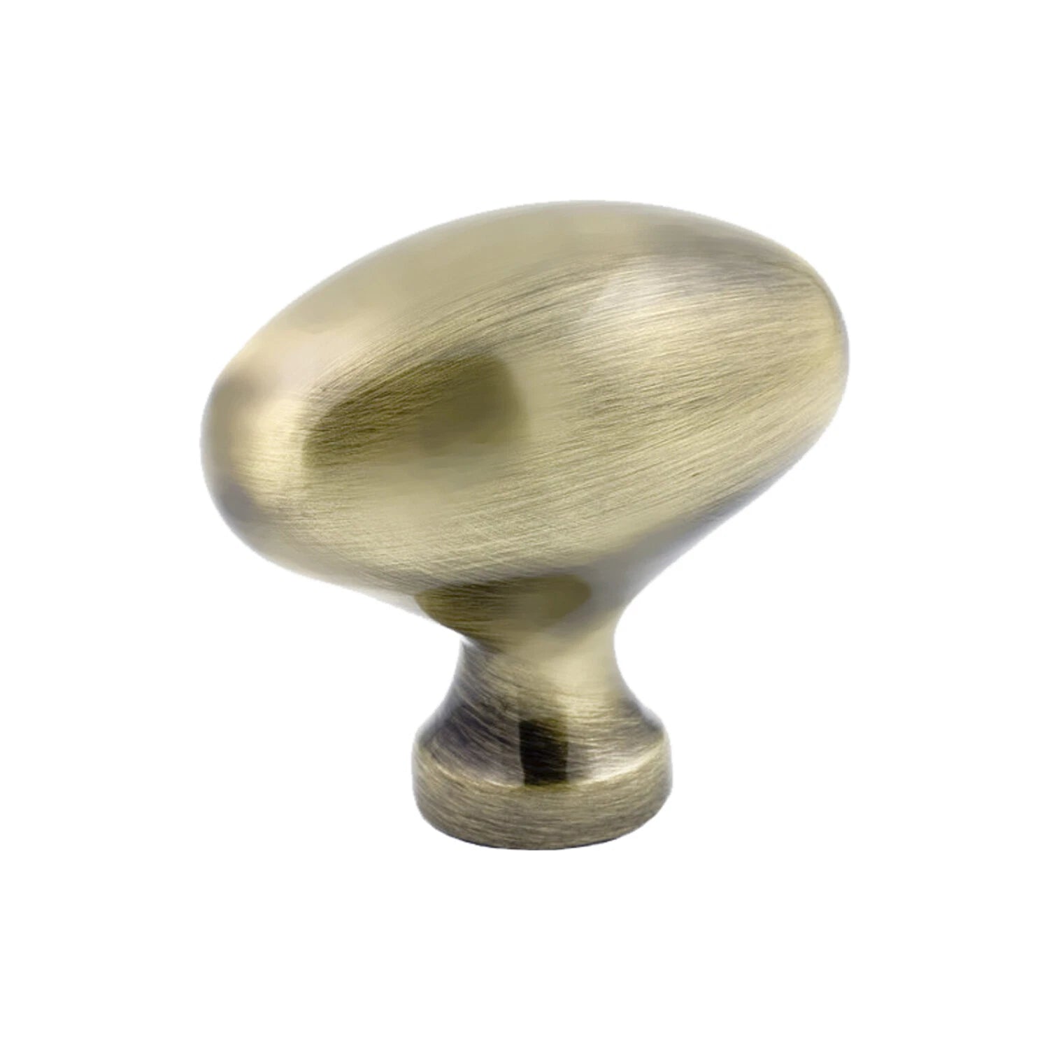 5 Pack Rok 1-31/32" Classic Football Rustic Brass Door Drawer Cabinet