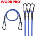 Workpro 4-pack 24-in Bungee Cord Alloy Hook Strong Elastic Rope Heavy