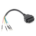 16-pin Obd Obd2 Female K Can Line Jumper Tester Connector Car