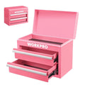 WORKPRO Metal Mini Tool Box 2 Drawer Ball Bearing Slides