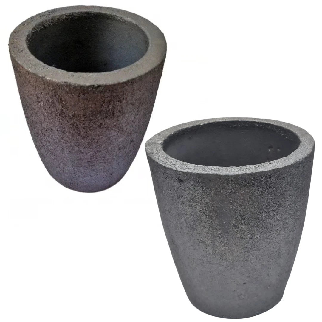 Set Of 2 Foundry Crucibles (1 Kg & 2 Kg) | Metal Melting Crucible For
