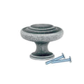 25 Pack Saturn Round 1-11/32" Ash Gray Kitchen Cabinet Dresser Knob