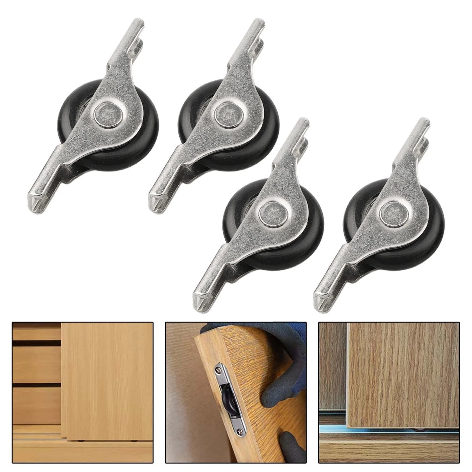 Nylon Door Wheels Cabinet Door Rollers Damaged Door Rollers Solid
