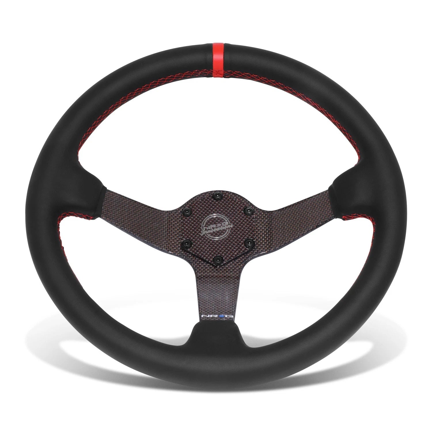 350mm 3" Dish Wheel Nrg 3-spoke Glossy Carbon Fiber | Built Supply Co