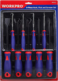 WORKPRO Precision Pick Hook Set 9Piece w/Scraper Automotive Electronic