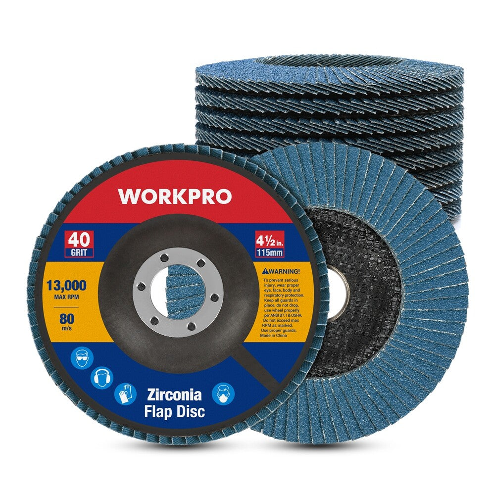 WORKPRO 10-Pack Flap Discs by WORKPRO
